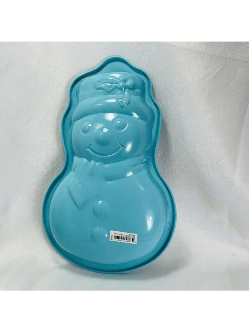 Holly Happy Snowman Gift Trudeau Metal Baking Cake Pan 3D Jello Holiday Bowl